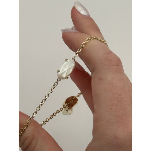Kendra Scott Elaina Gold Adjustable Chain Bracelet - Picture 3 of 3